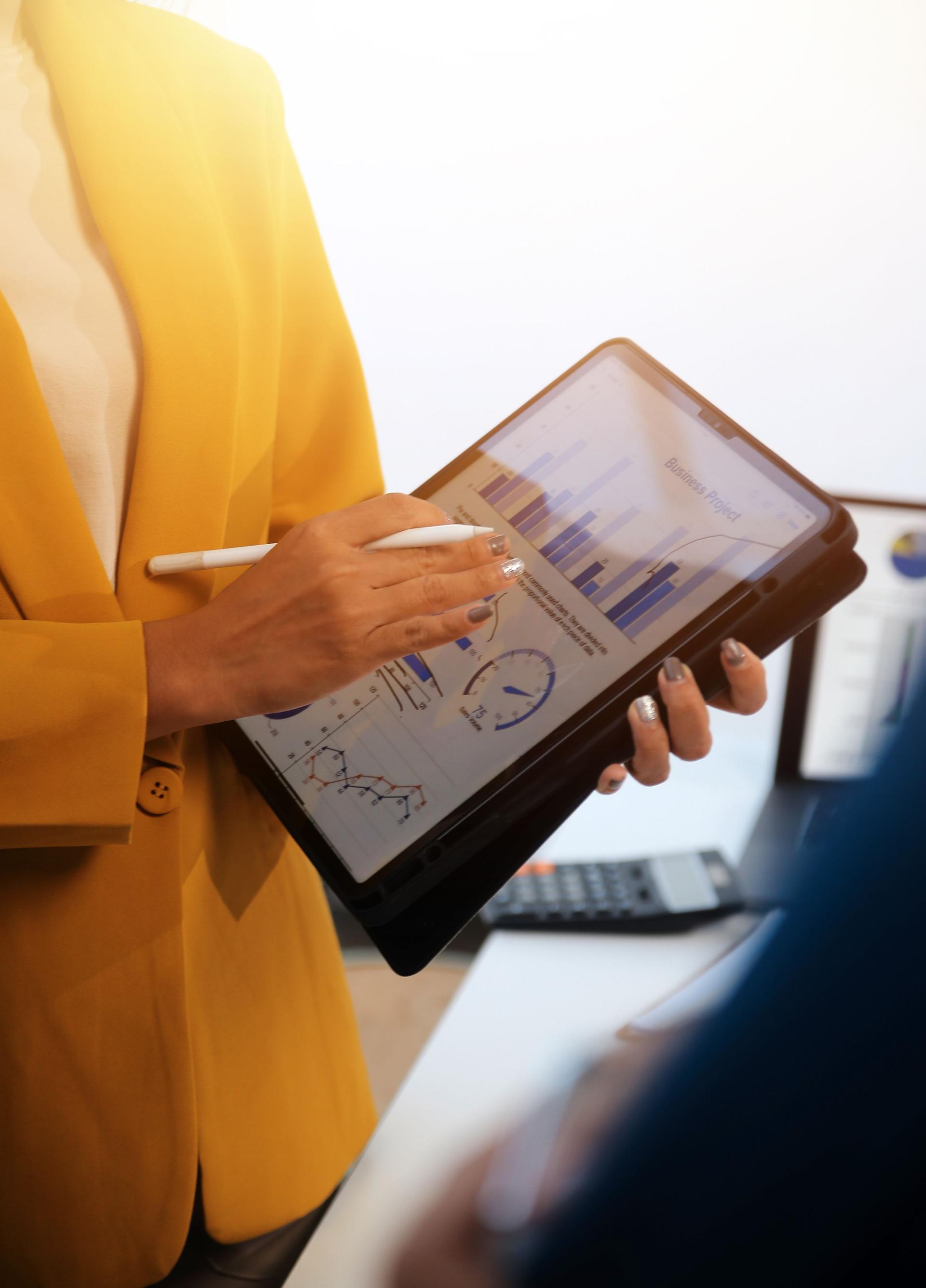 Meeting of business executives discussing analysis of the company's financial situation and business planning with partner collaboration and consultation of strategy.